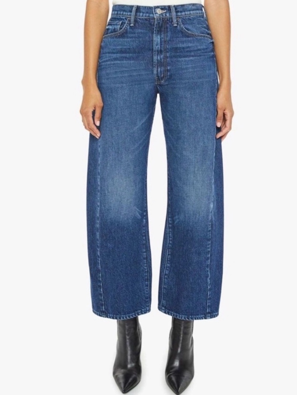 MOTHER SUPERIOR Jeans Half-Pipe Ankle Did You Bring Me Anything Blue Size 26